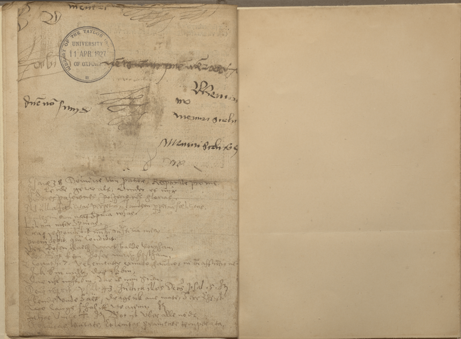 page from an early printed book, with handwritten annotations